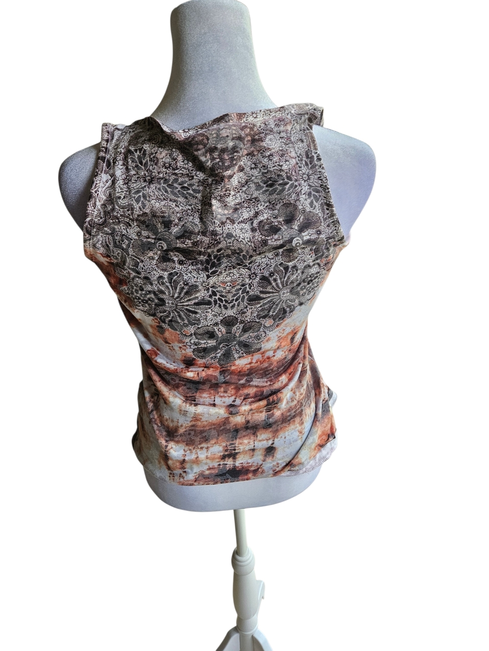 Vanity tie-dye sleeveless tank Embellished Size Medium - Picture 3 of 5